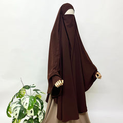 Brown Awrah Khimar