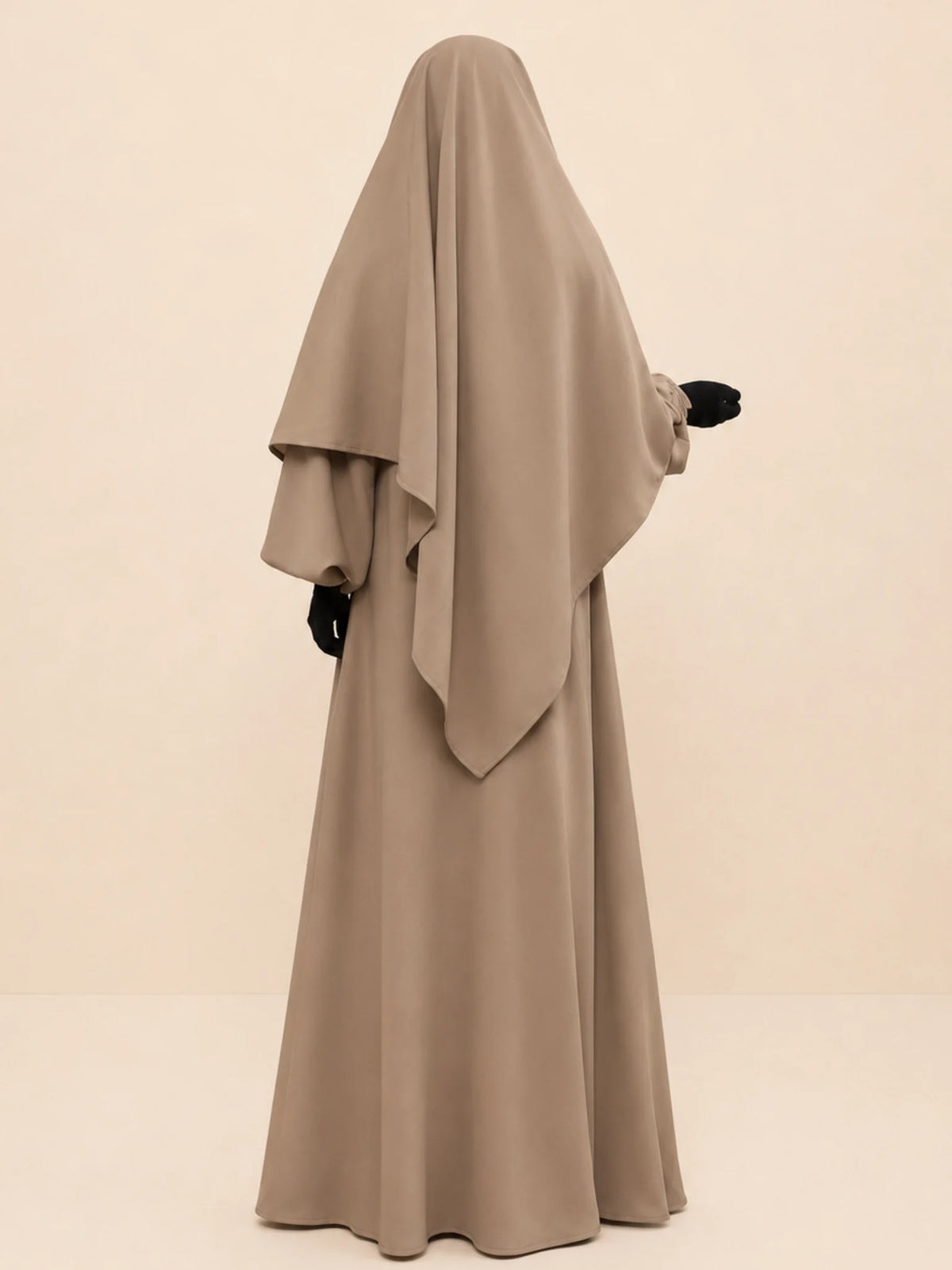 Beige Abaya Or Khimar Set