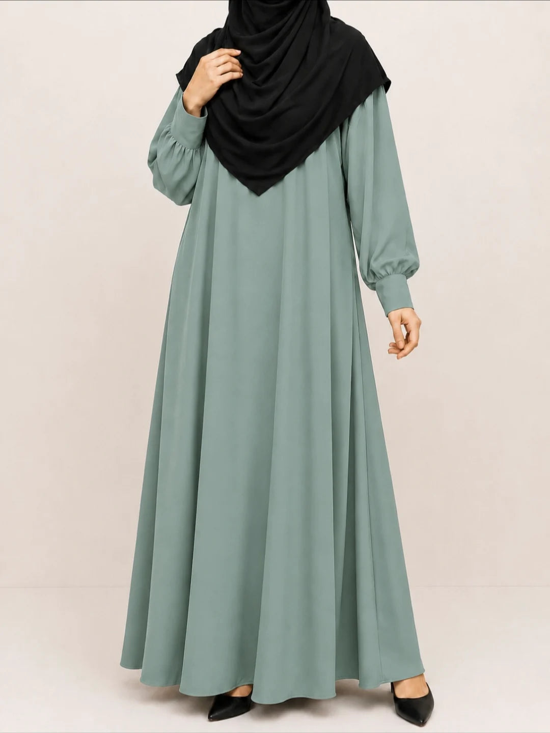 Sapphire Basic Abaya With Cuff Sleeves