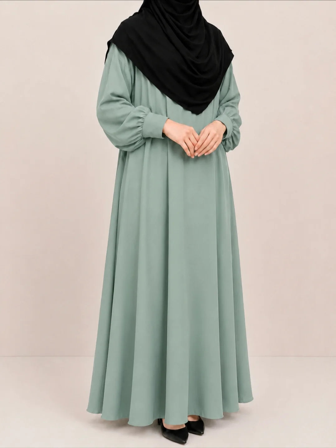 Sapphire Basic Abaya With Cuff Sleeves