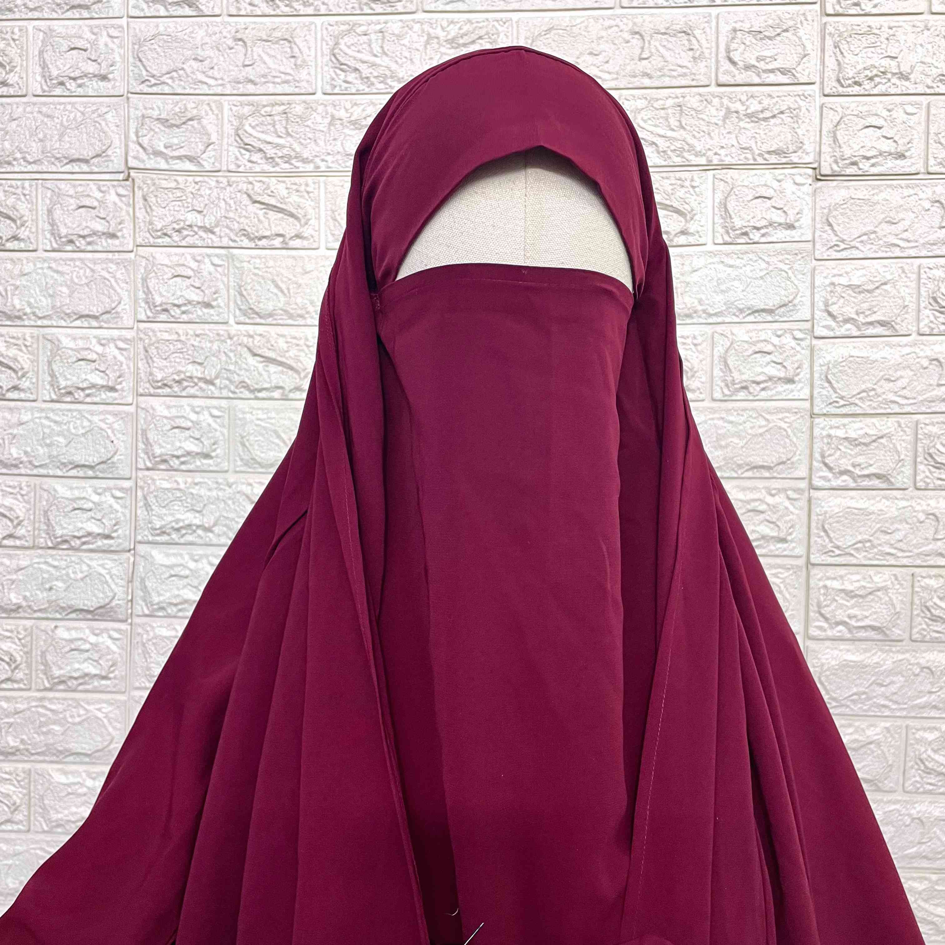 Maroon Saudi Jilbab