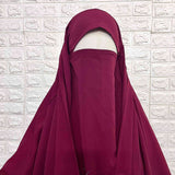 Maroon Saudi Jilbab