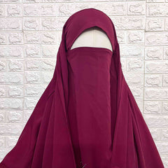 Maroon Saudi Jilbab