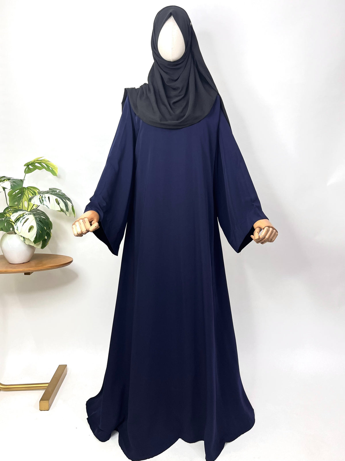 Basic A-Line Abaya With Broad Sleeves