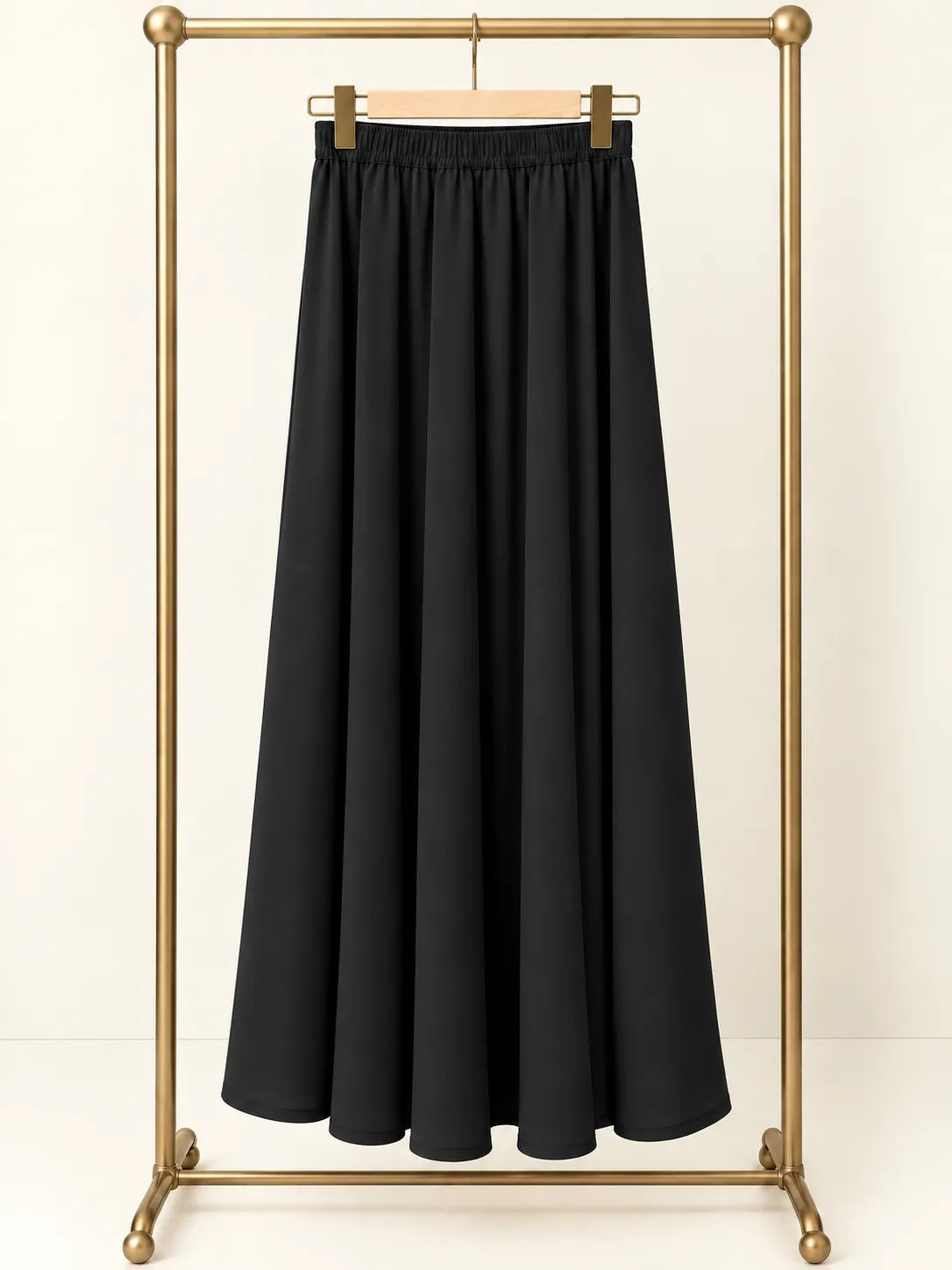 Black Aura Co-Ord Set With Skirt