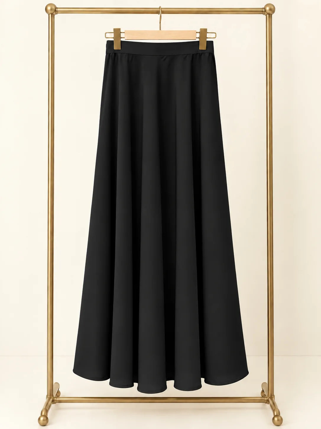 Black Aura Co-Ord Set With Skirt