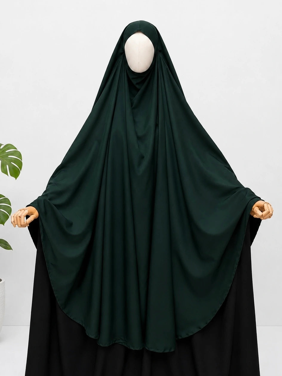 Hunter Green Awrah Khimar