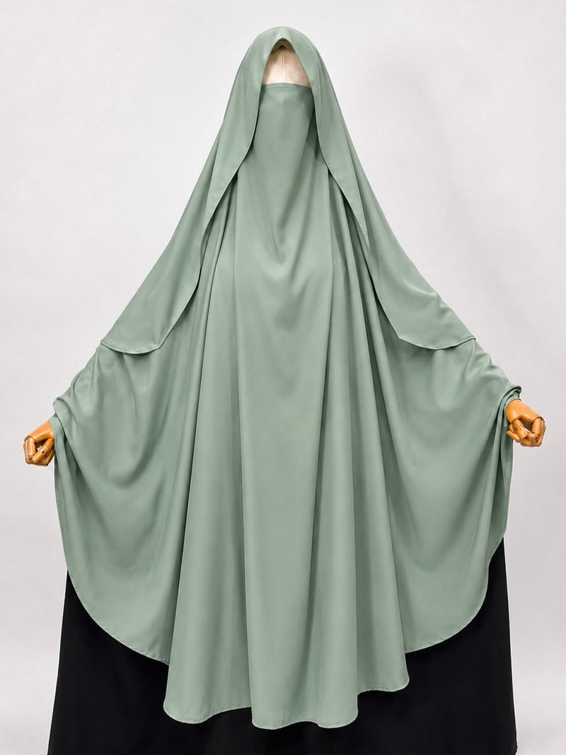 Emerald Awrah Khimar With Flap