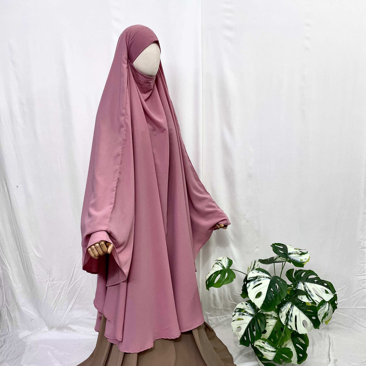 Pastel Pink Awrah Khimar