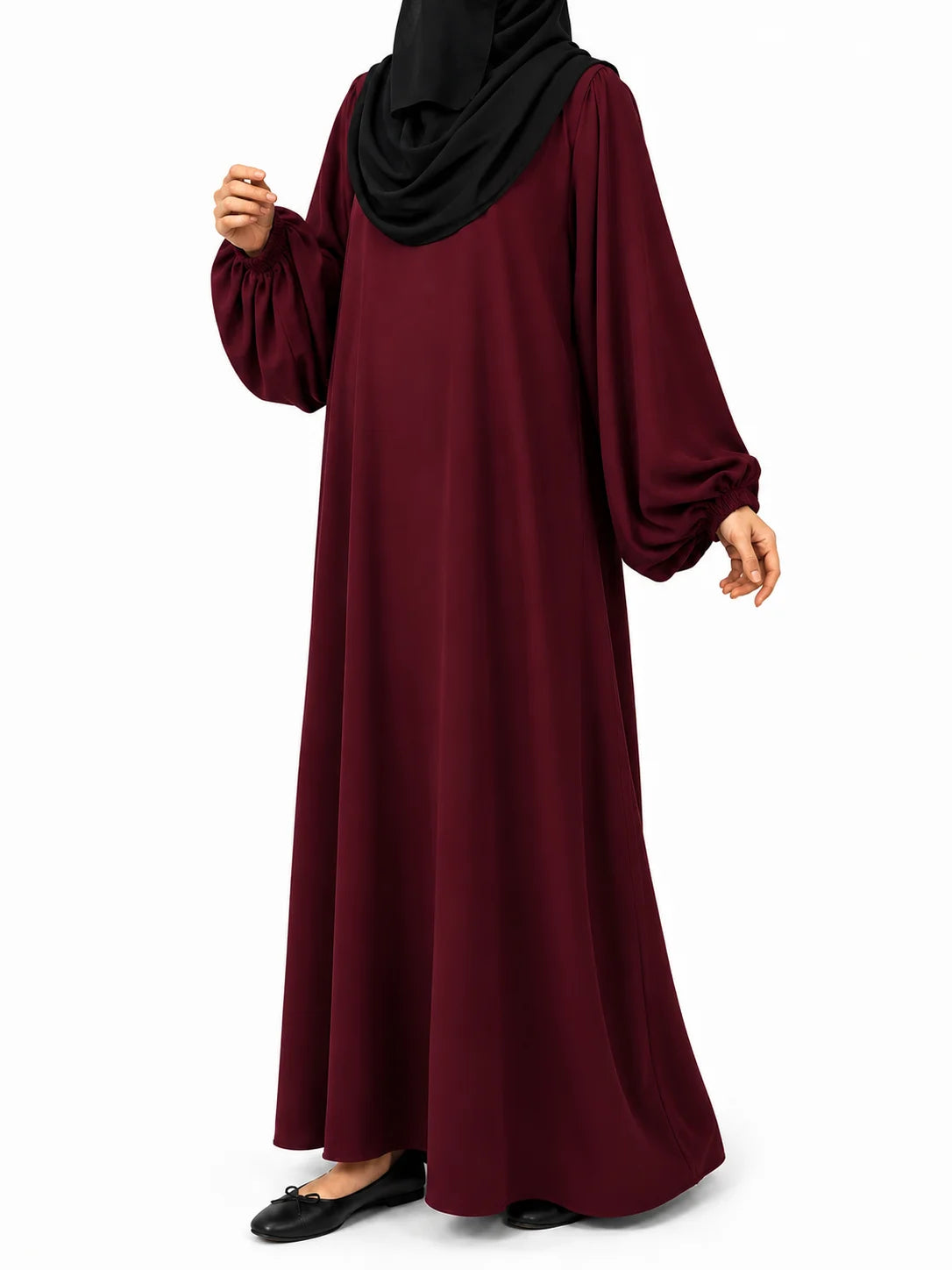 Basic Abaya With Baggy Sleeves