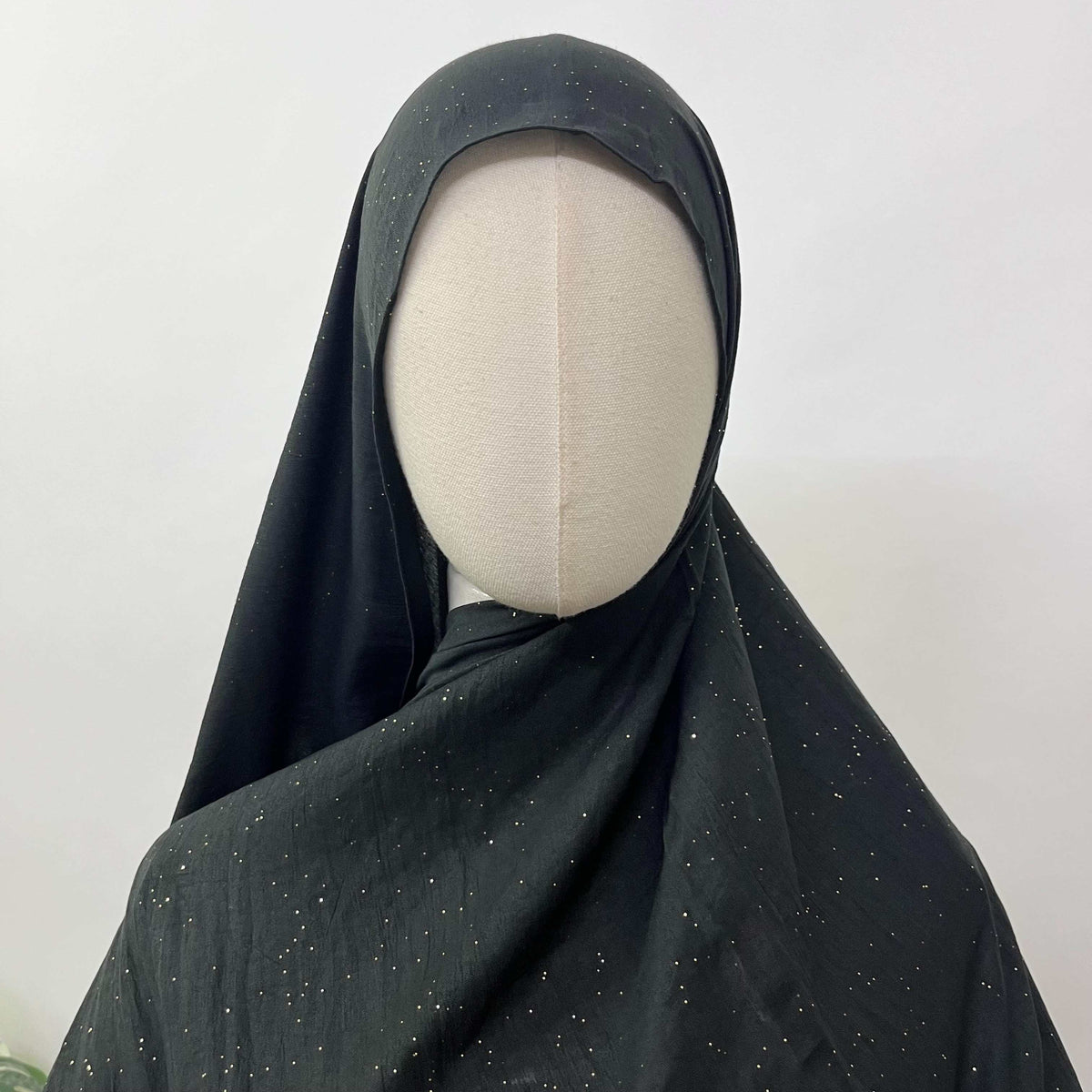 Hijab with crochet border