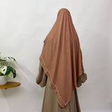 Hijab with crochet border