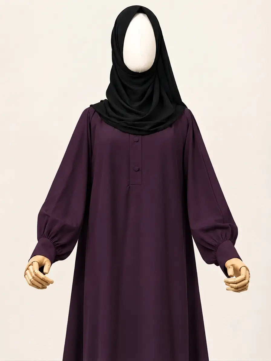 Aline Abaya With Cuff Sleeves