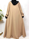 Beige Aline Abaya