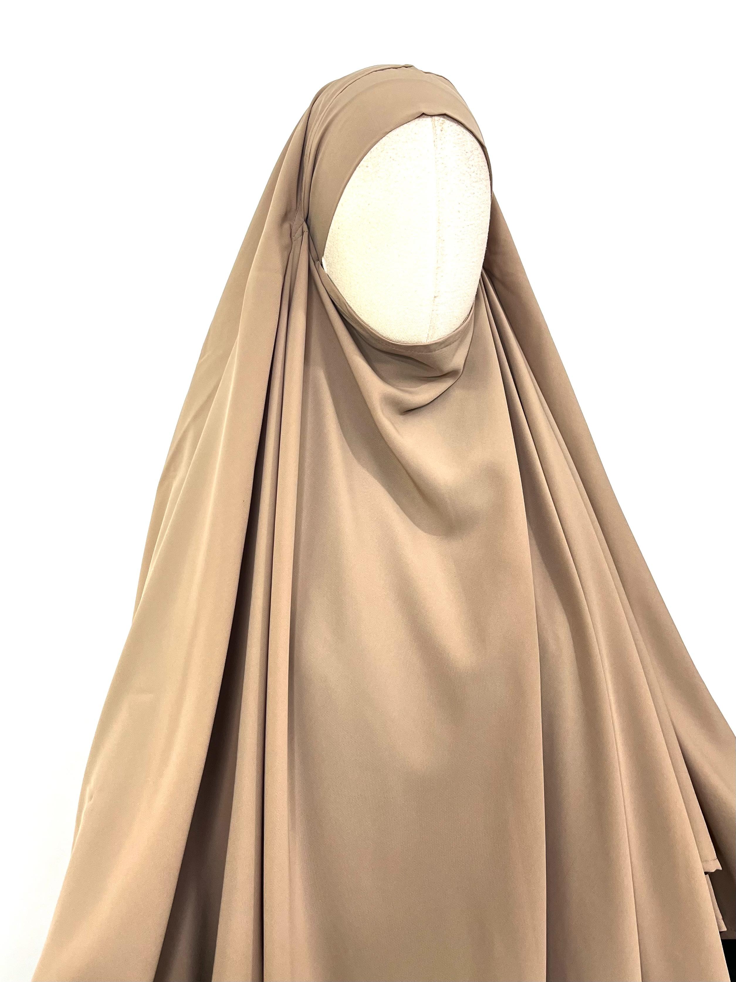 Beige Diamond Khimar