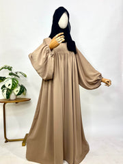 Frills Abaya With Baggy Sleeves