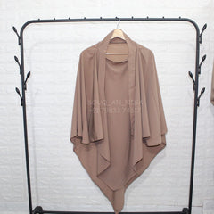 Beige Diamond Khimar