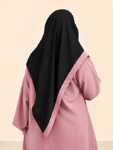 Black Hijab With Matching Patti
