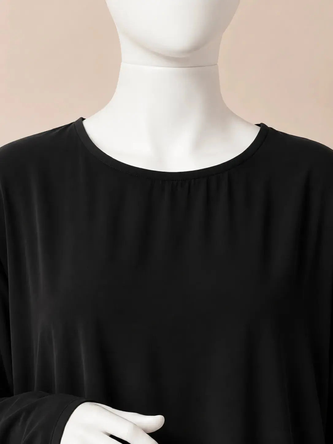 Basic Abaya With Flower Sleeves