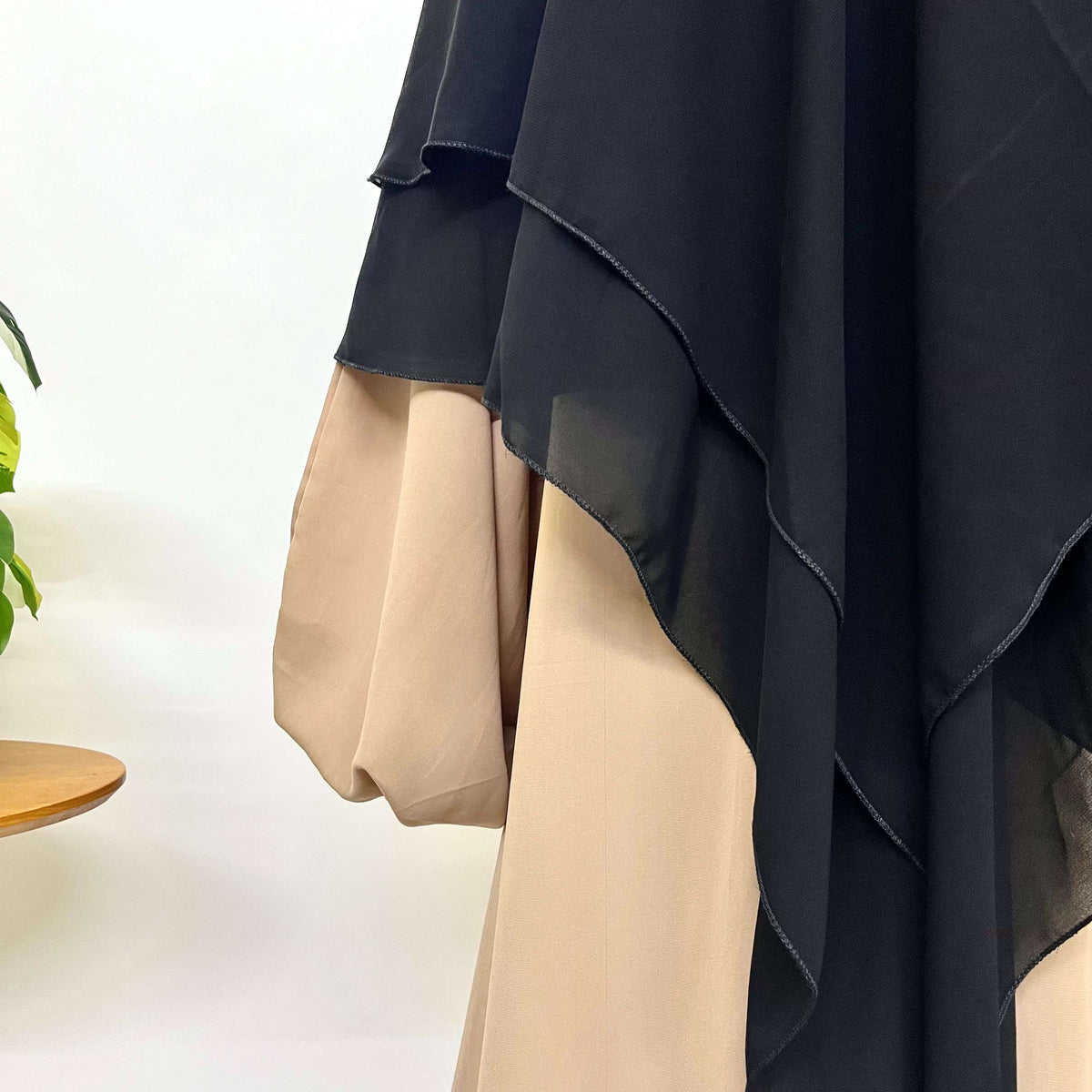 Two Layers Flap Diamond Khimar