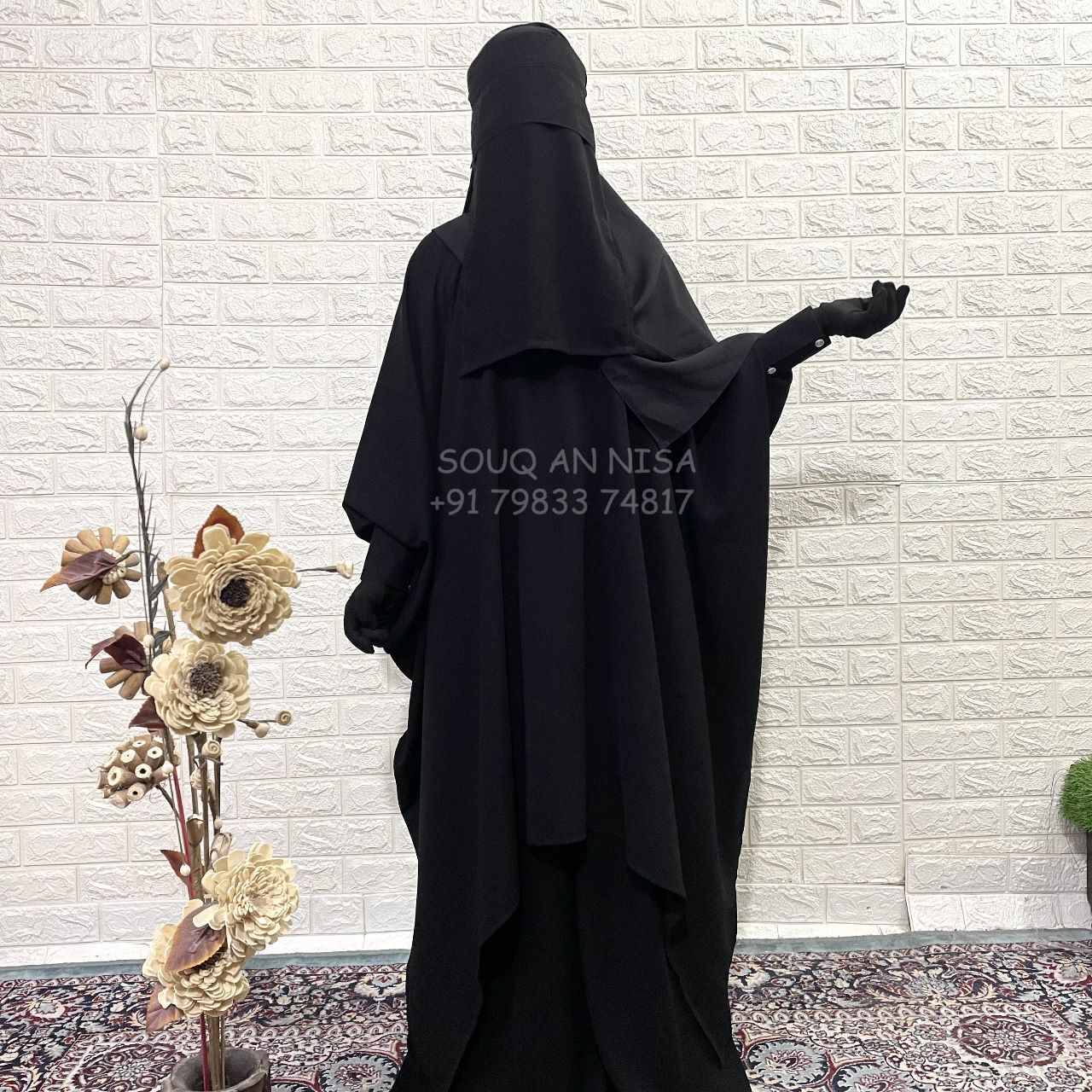 Black Butterfly Abaya