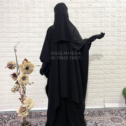 Black Butterfly Abaya