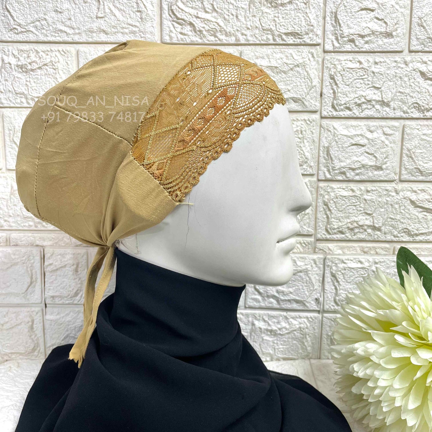 Lace Tie Cap