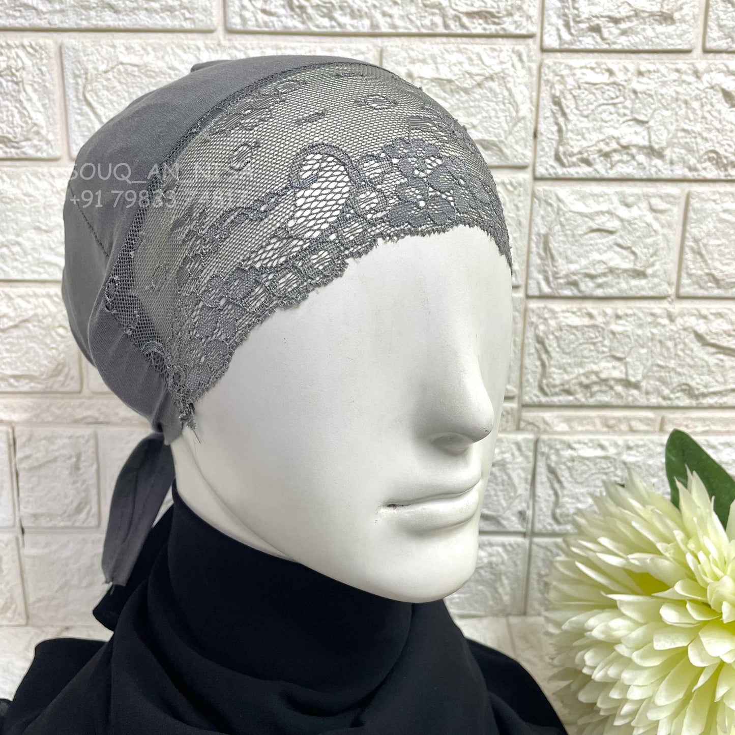 Lace Tie Cap