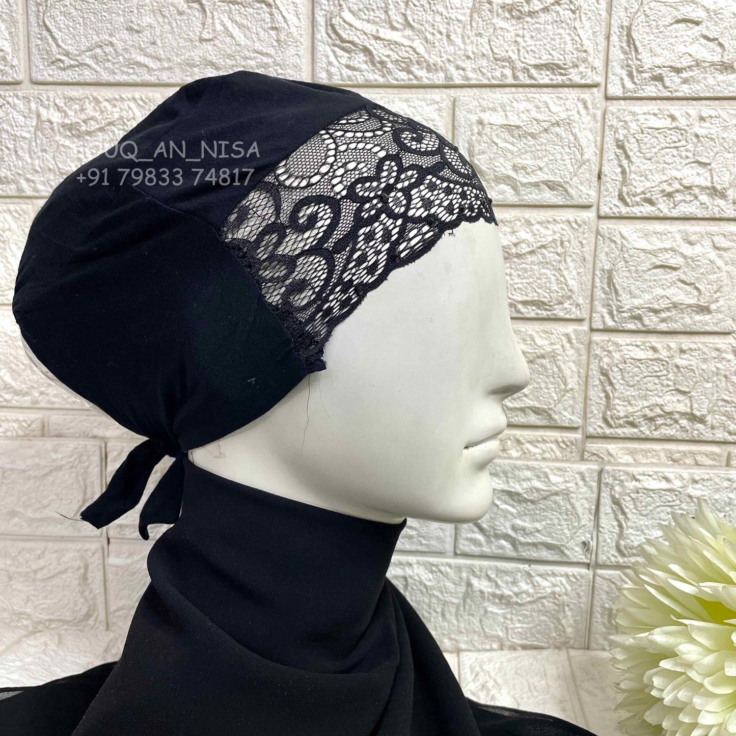 Lace Tie Cap