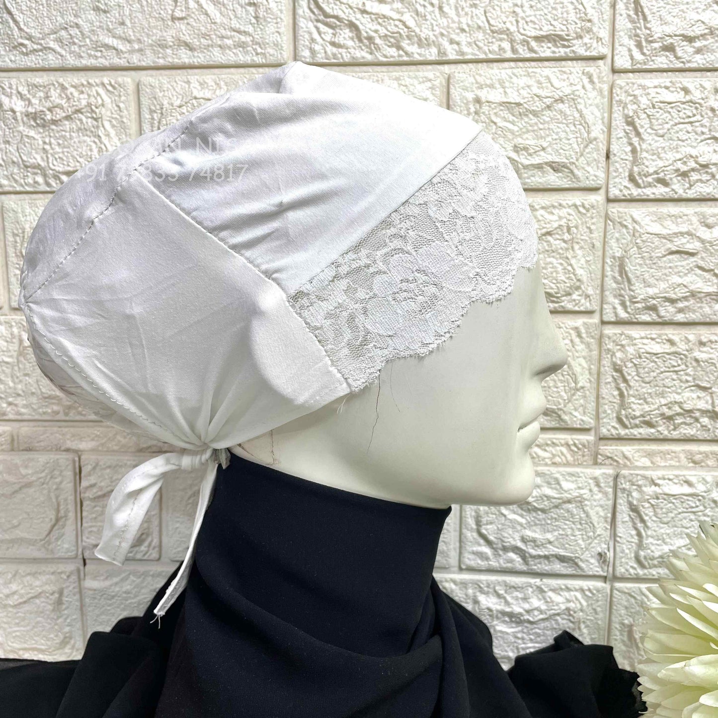 Lace Tie Cap