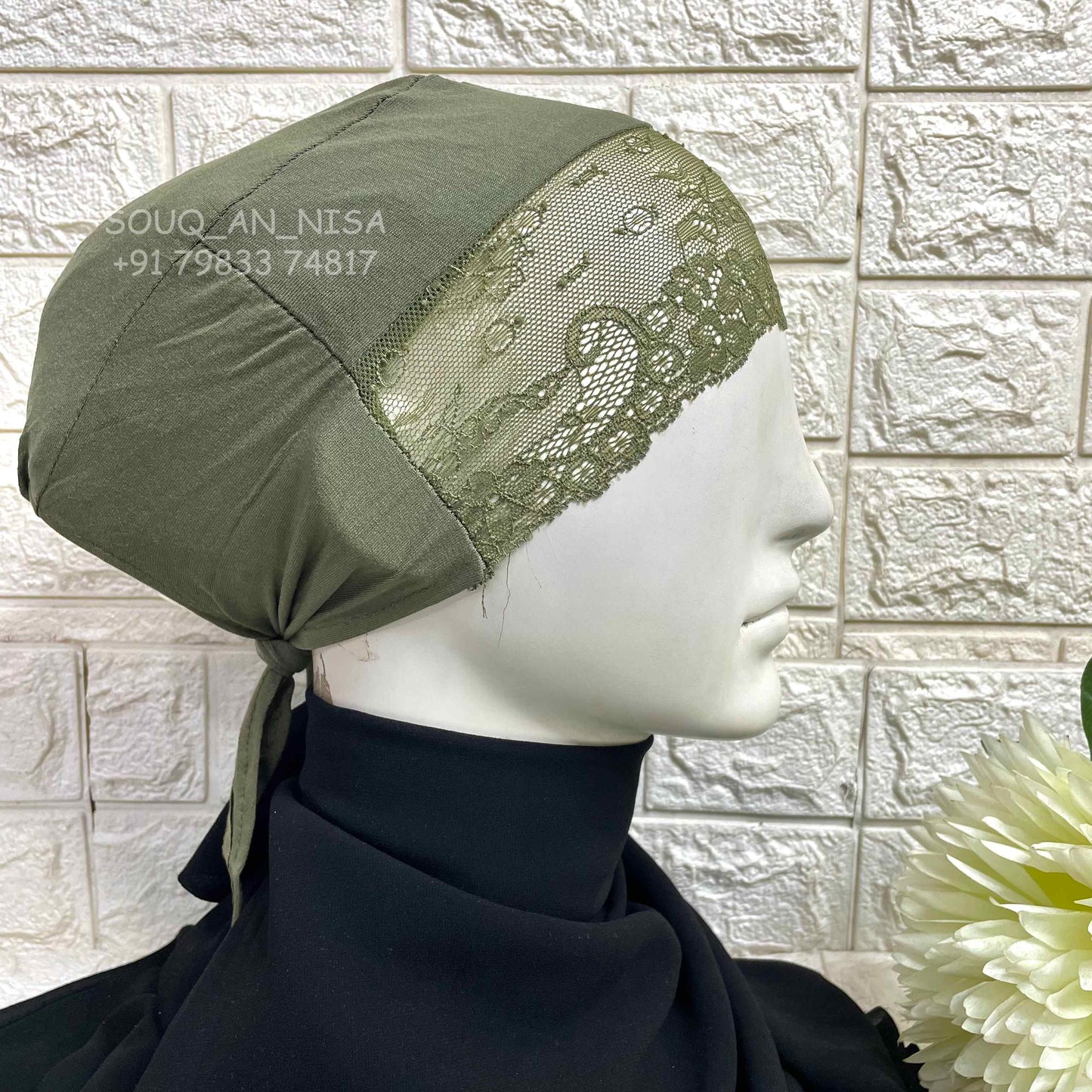 Lace Tie Cap