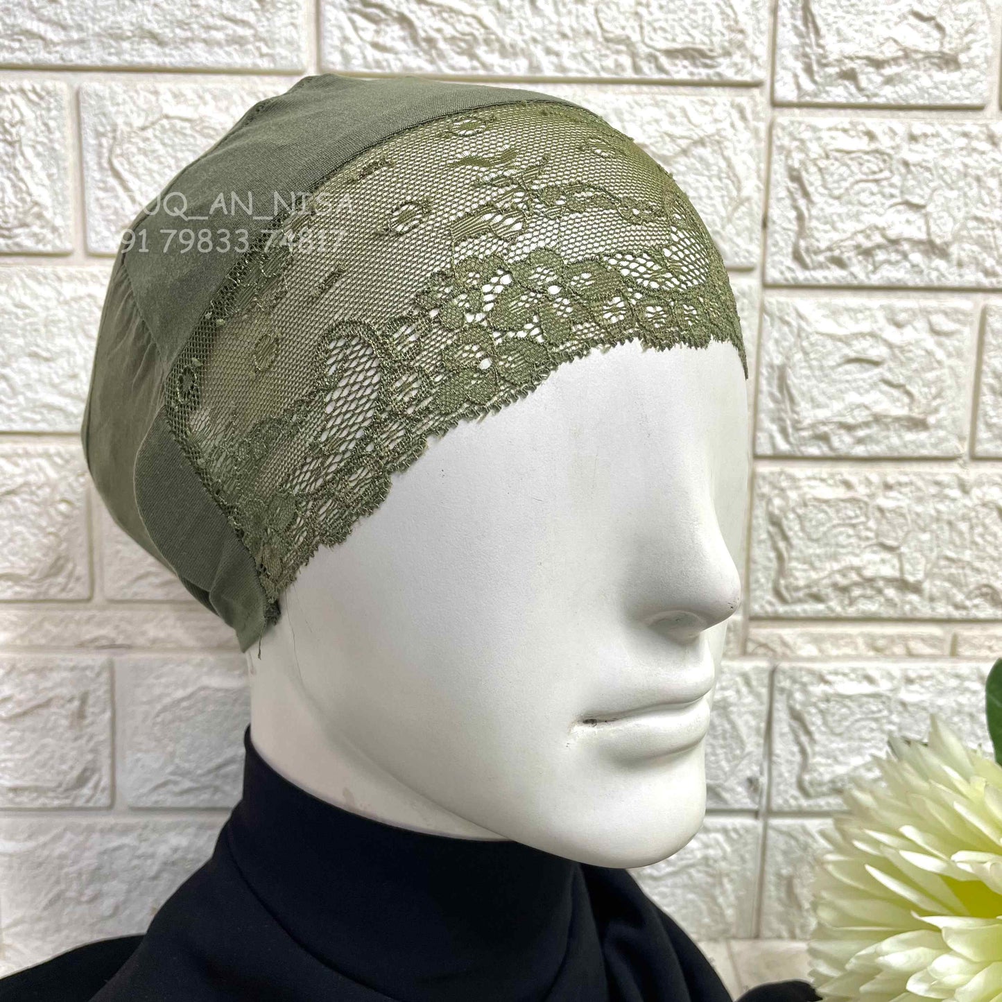 Lace Tie Cap