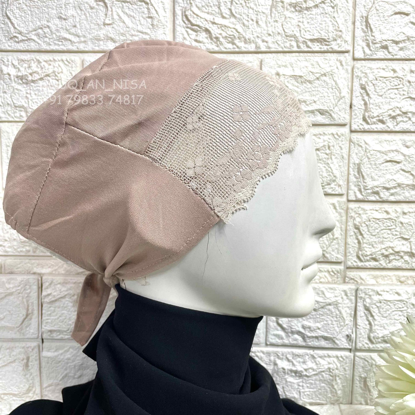 Lace Tie Cap