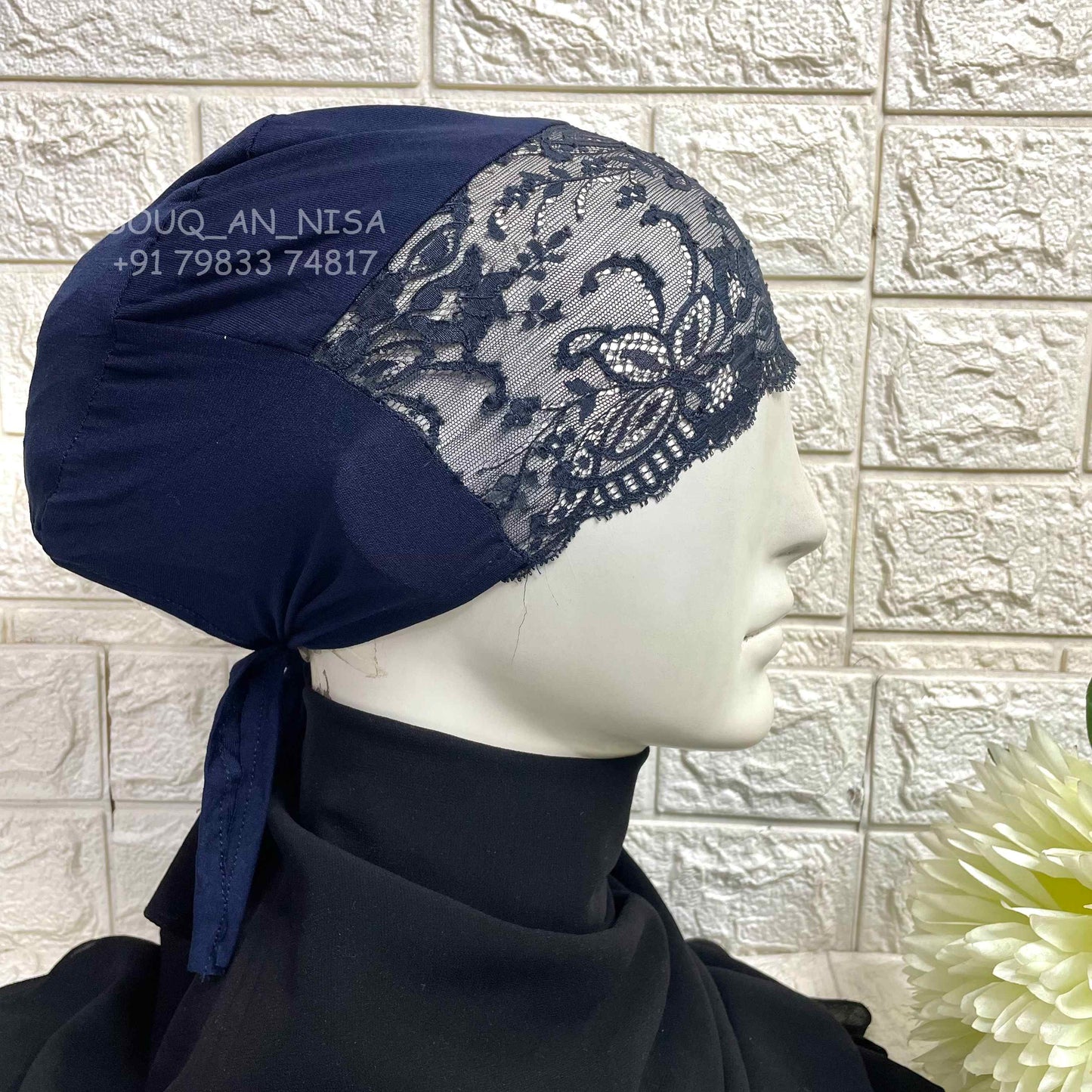 Lace Tie Cap