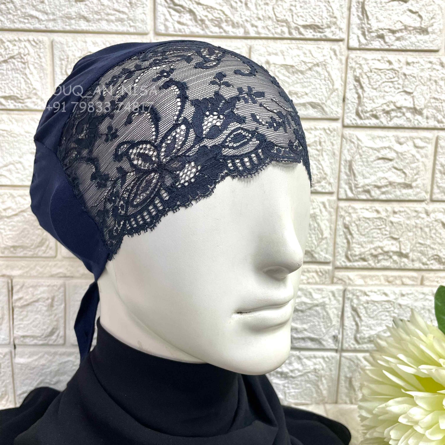 Lace Tie Cap