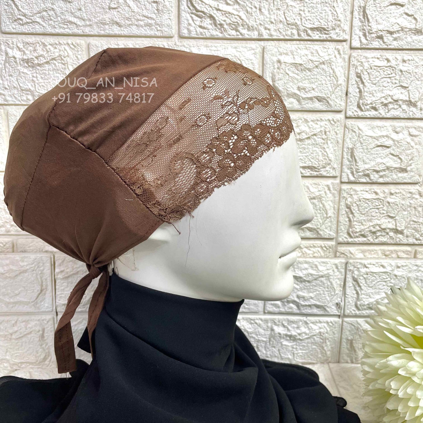 Lace Tie Cap