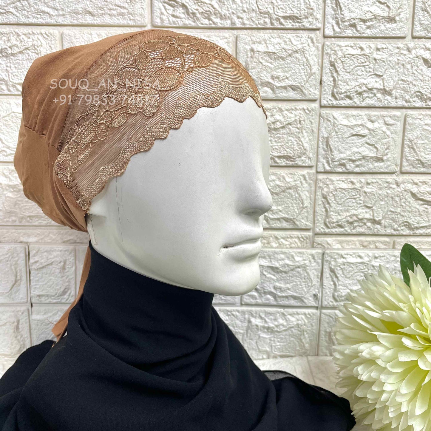 Lace Tie Cap