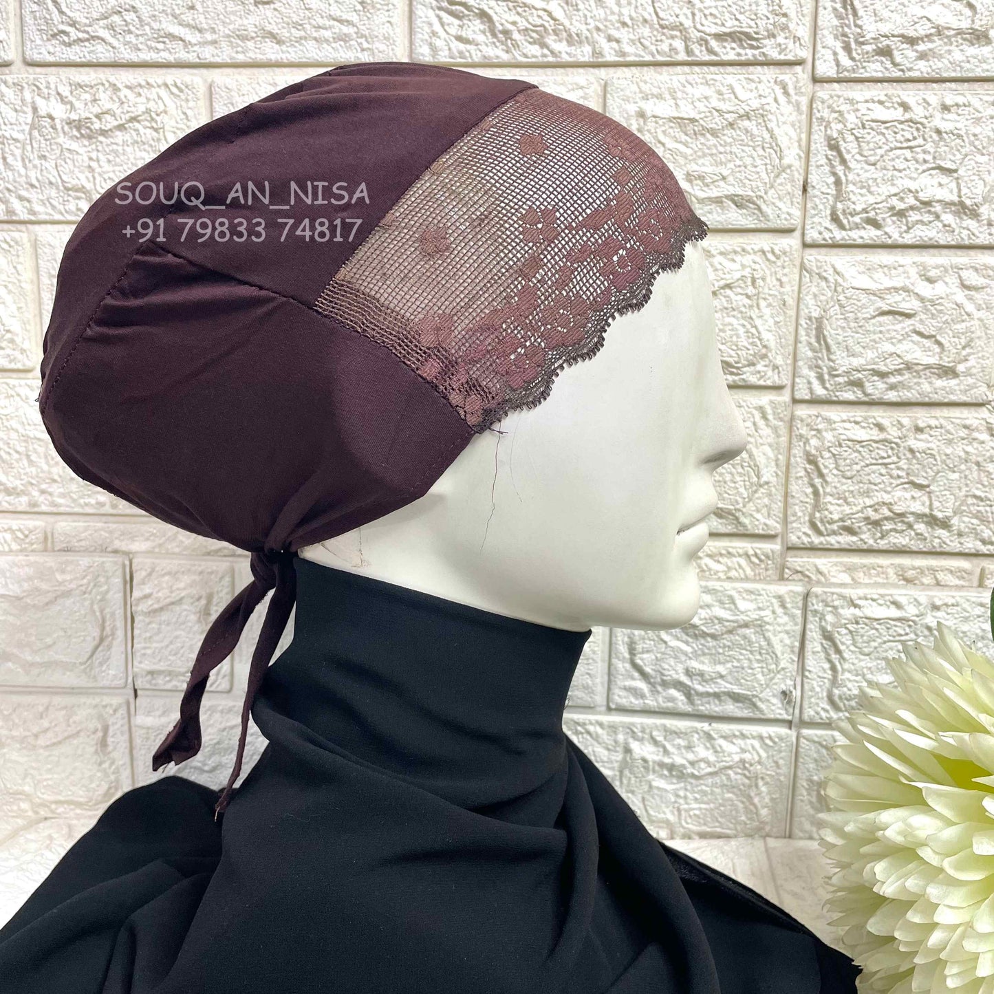 Lace Tie Cap