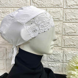 Lace Tie Cap
