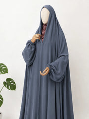 Gray Irani Chadar With Sleeves