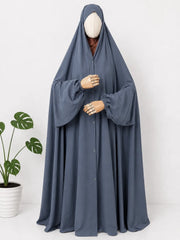 Gray Irani Chadar With Sleeves