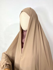 Beige Irani Chadar With Sleeves