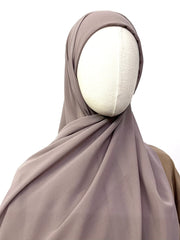 Heavy Chiffon Hijab With Attached Tube Cap