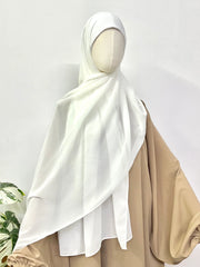 Heavy Chiffon Hijab With Attached Tube Cap