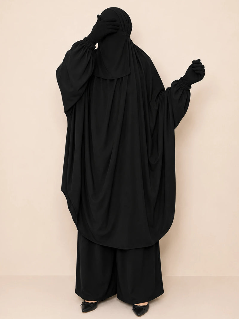 Black Jilbab Co-Ord Set