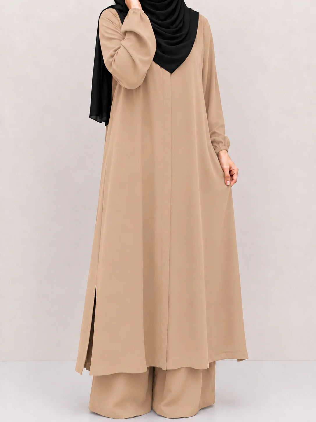 Beige Zara Long Co-Ord Set