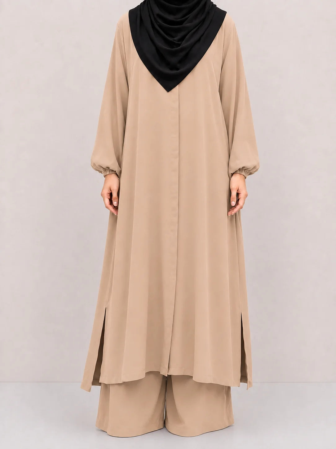 Beige Zara Long Co-Ord Set