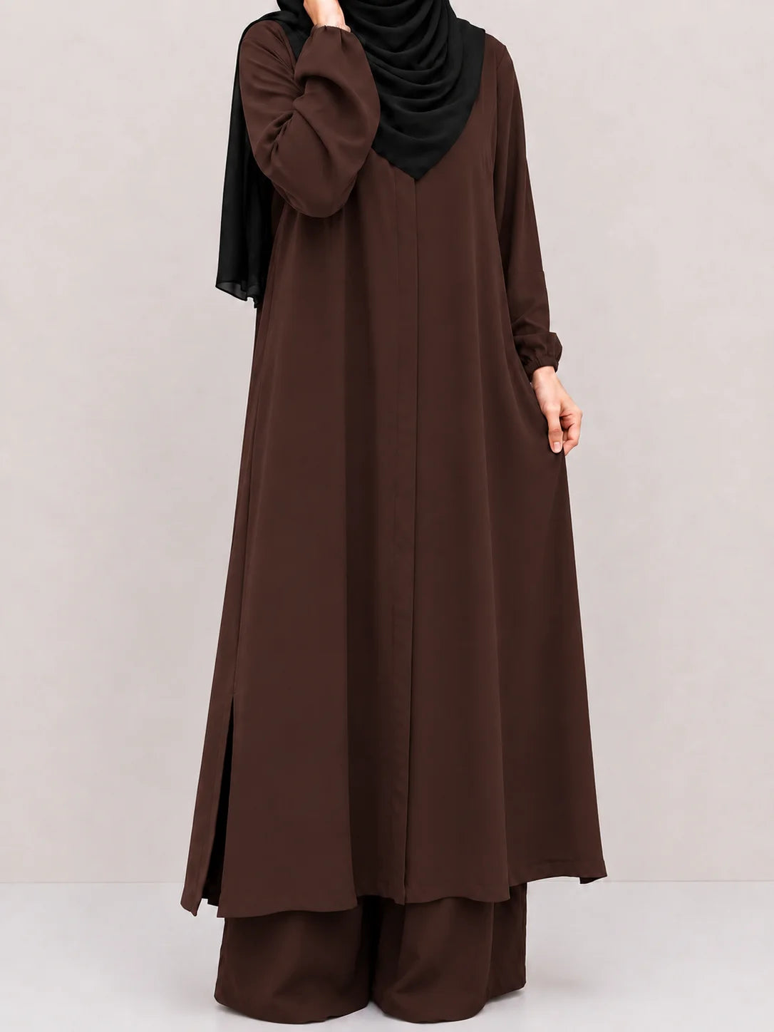 Brown Zara Long Co-Ord Set