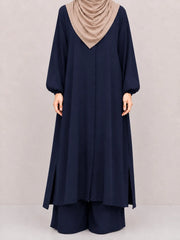 Navy Blue Zara Long Co-Ord Set