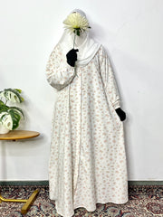 Cotton Front Open Abaya